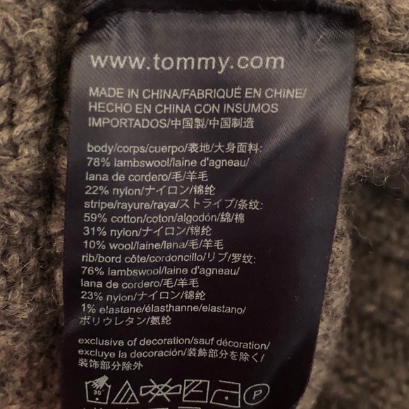 Tommy Hilfiger Lambswool Cableknit Sweater - Picture 4 of 4